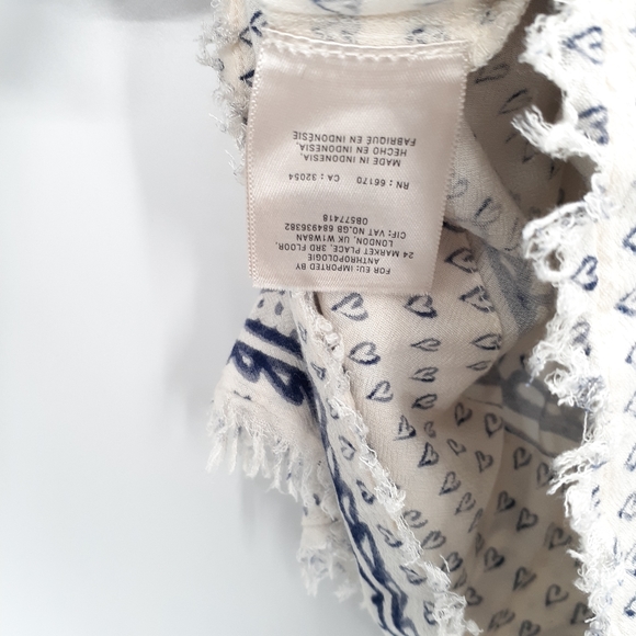 ANTRHOLOGIE MAEVE Morgan Heart Fringe Top  NWOT - Picture 10 of 11